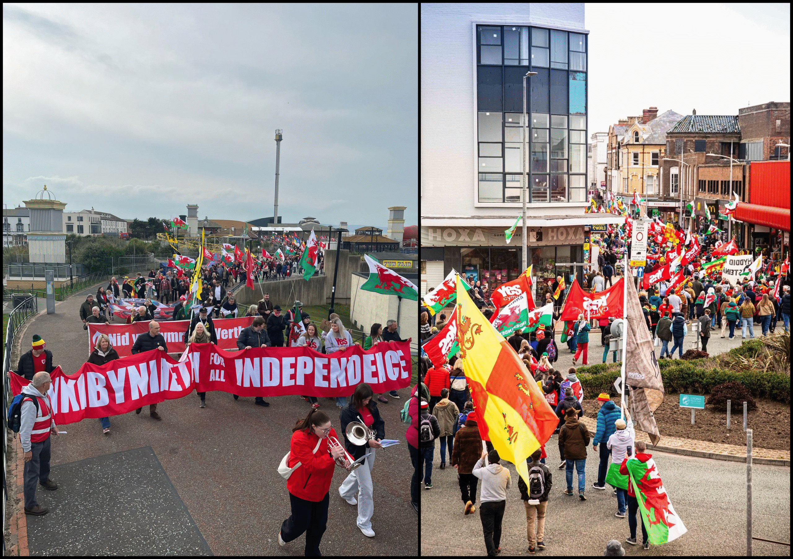 Featured image for “2,000 March for Welsh Independence in Rhyl”
