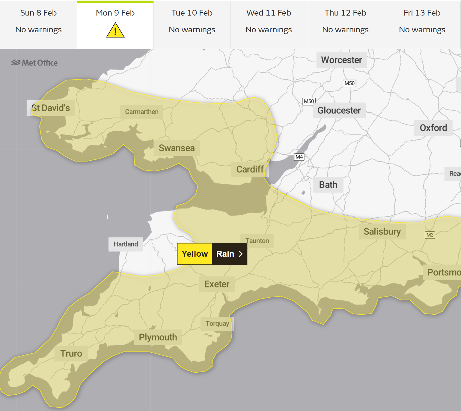 Featured image for “Heavy rain warning issued across Wales for Monday flooding”