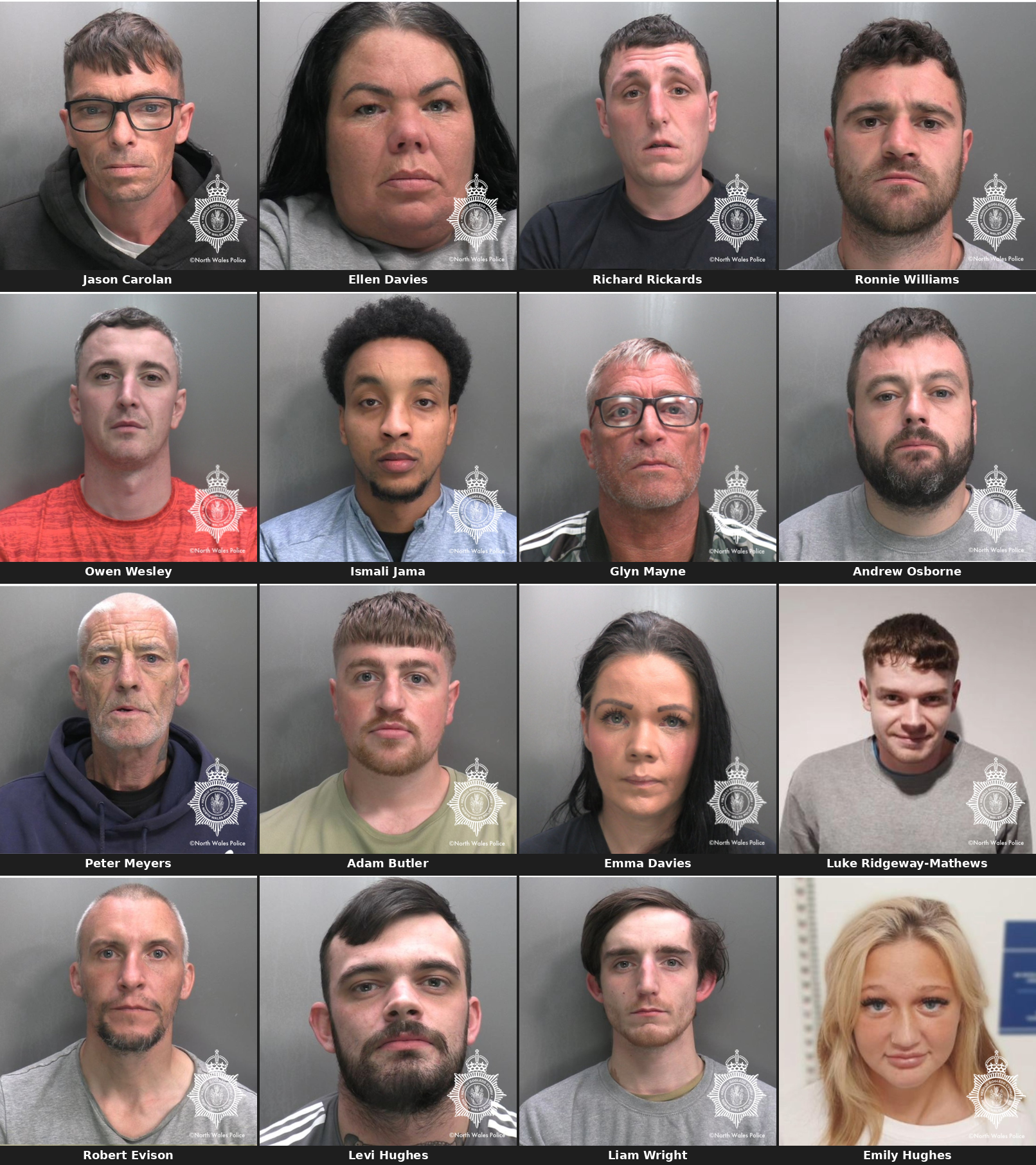 Featured image for “Drug gang jailed for 128 years after north Wales operation”