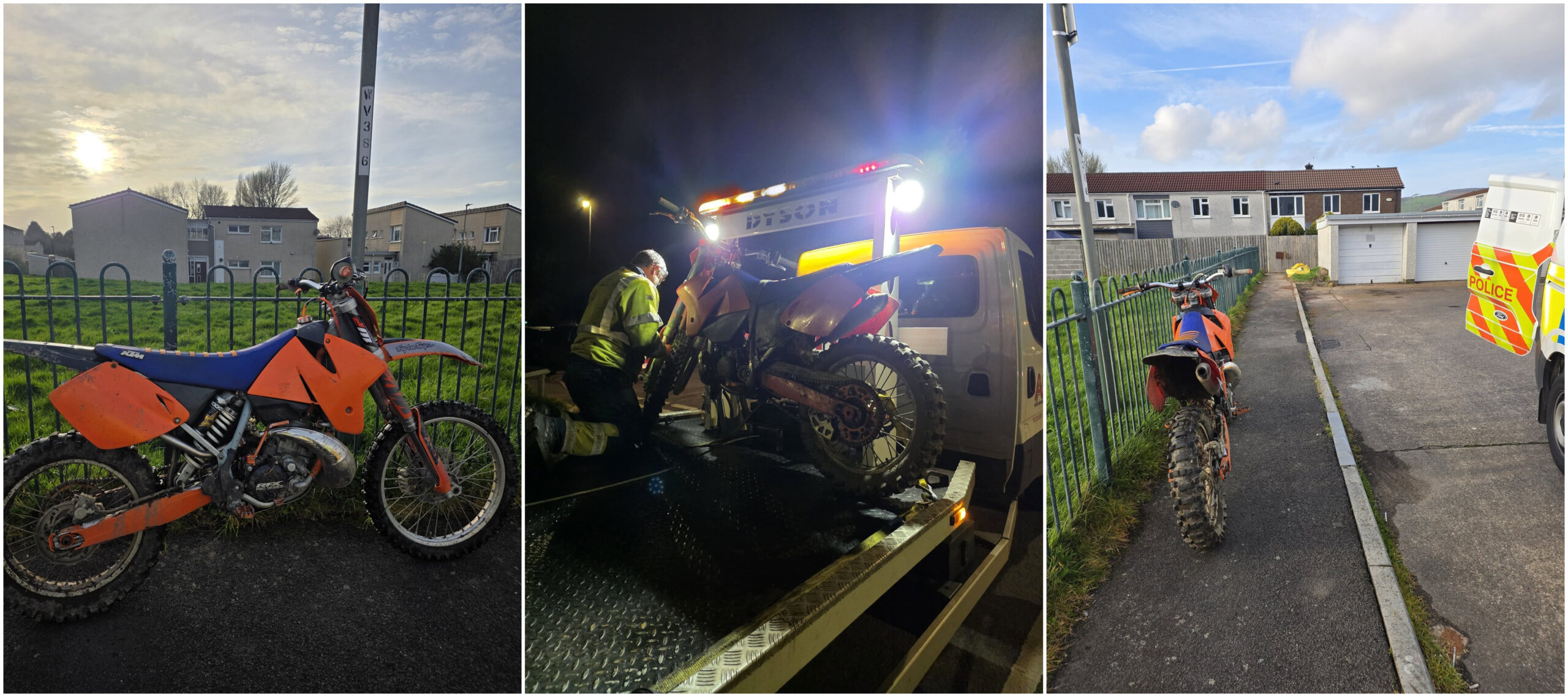Featured image for “Off-road bike seized and destroyed after Caerphilly patrols”