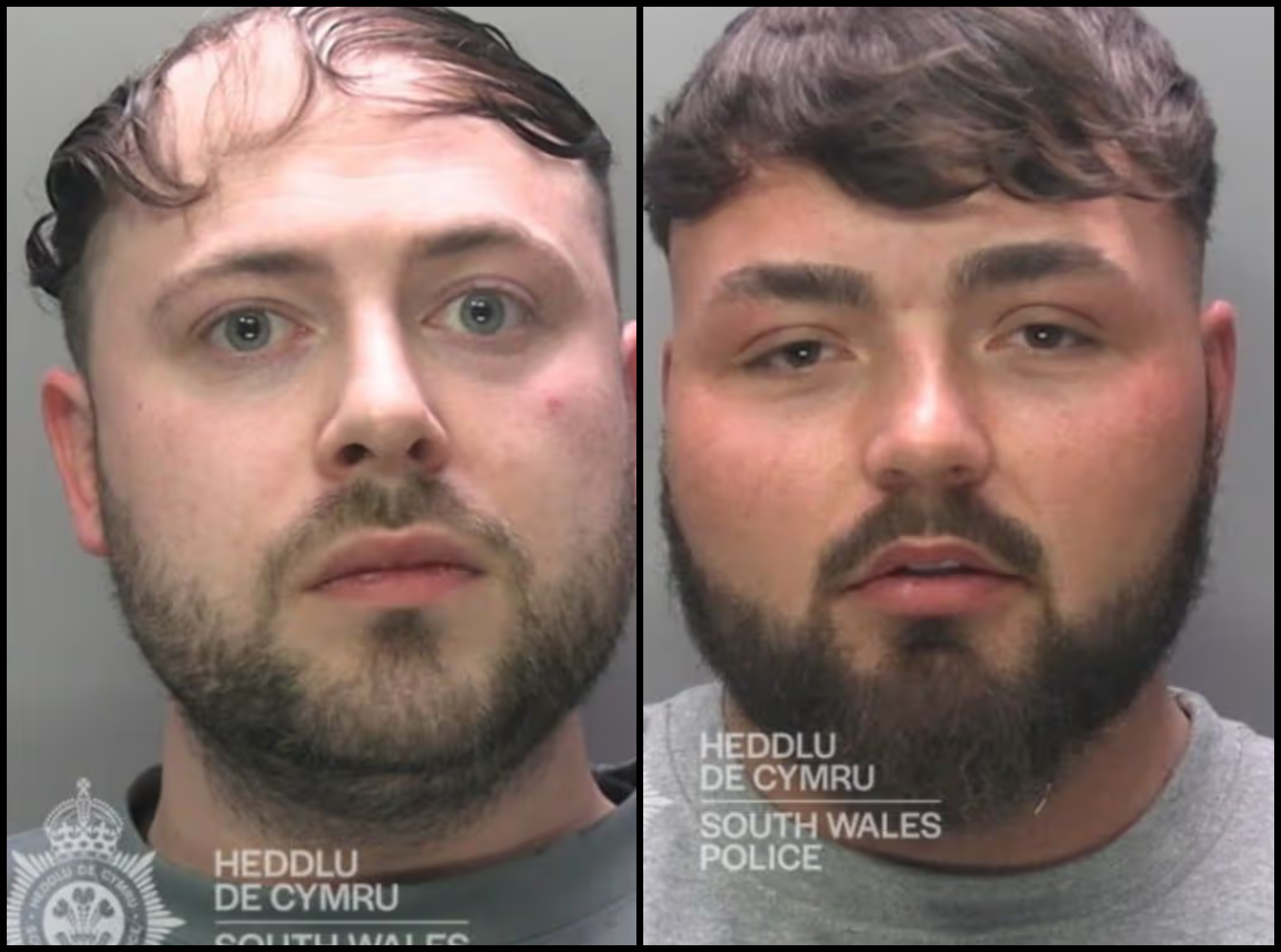 Jamie Cook and Jac Cadman (Image: South Wales Police)