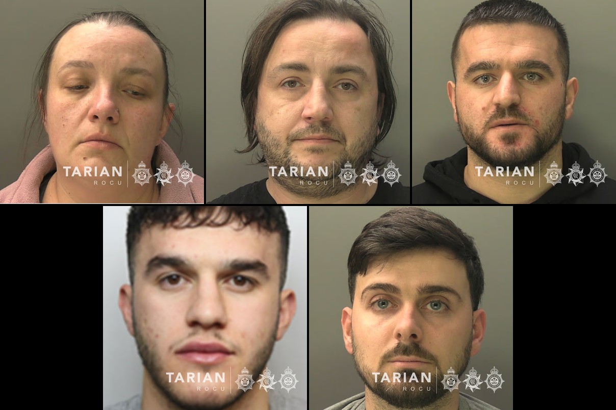 Featured image for “Five jailed for over 40 years for £3.5m drug operation”