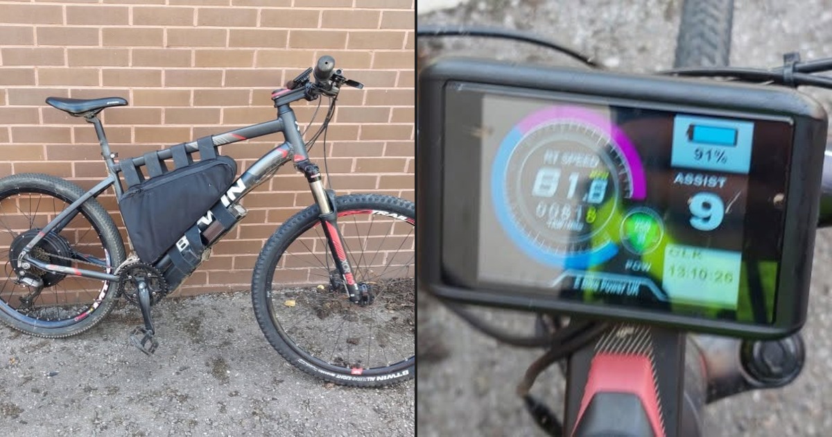 Featured image for “Illegal e-bike reaching 68mph seized in Morriston”