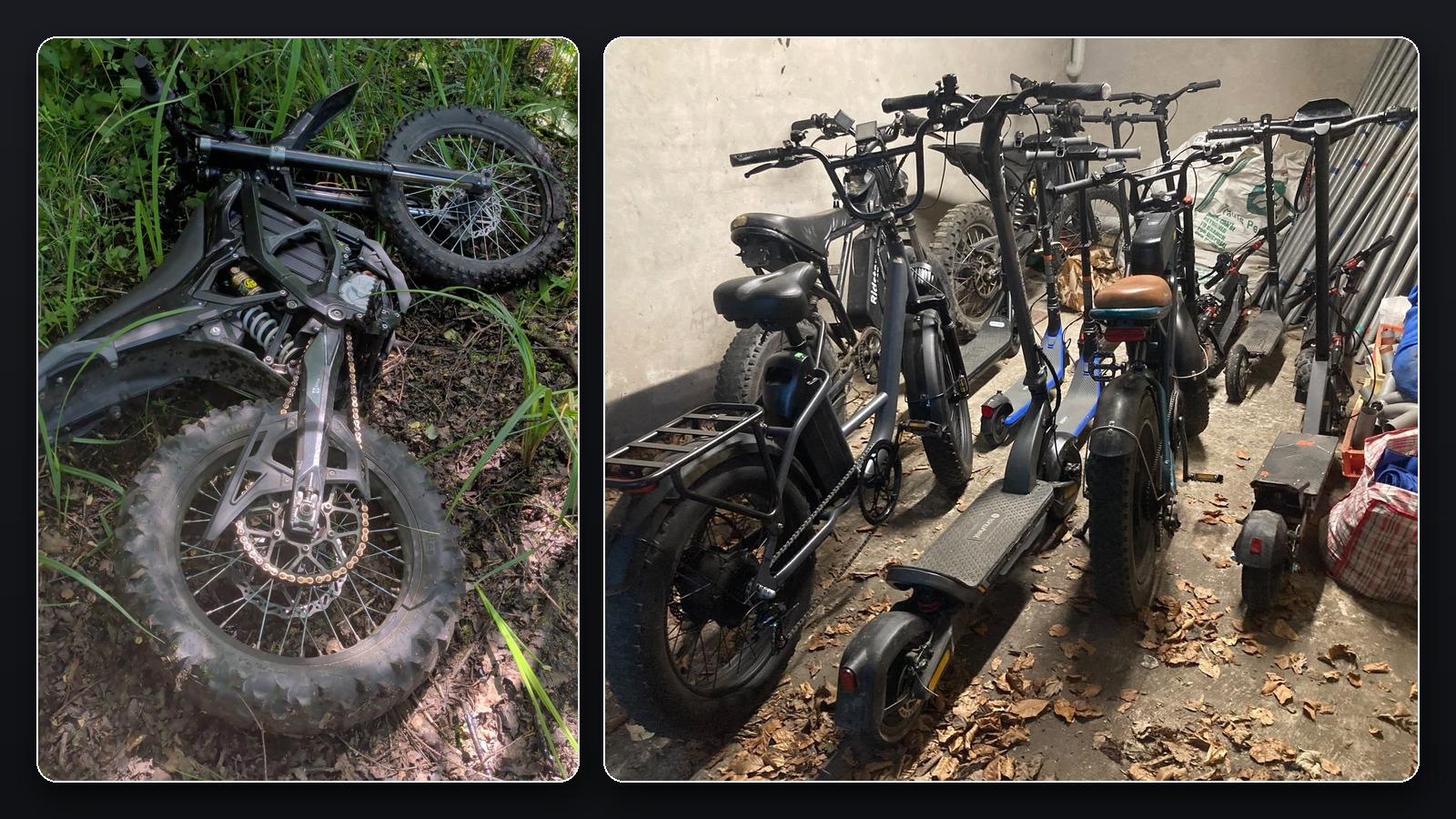 Featured image for “Fourteen e-bikes seized in off-road police operation”