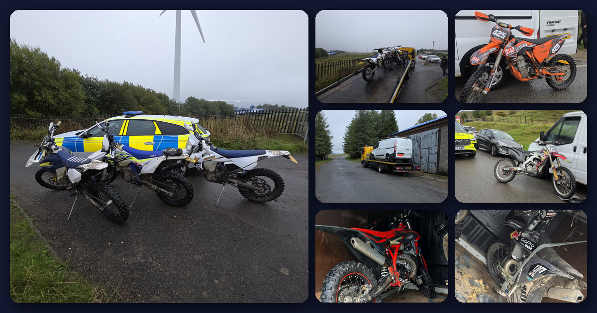 Featured image for “Off-road bikes seized in Blaenau Gwent police operation”