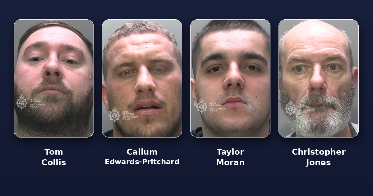 Featured image for “Four jailed after Swansea drug raids uncover supply operation”